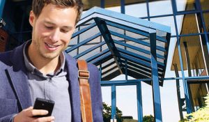 Image of Man on Phone