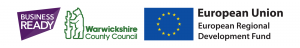 Business Ready, ERDF, WCC logos